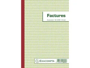EXACOMPTA Manifold "Factures", 297 x 210 mm, dupli — Registres & manifolds