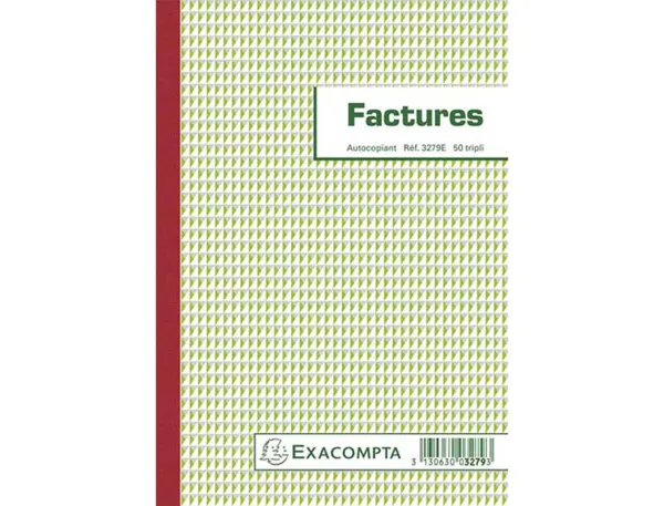 EXACOMPTA Manifold "Factures", 297 x 210 mm, dupli — Registres & manifolds