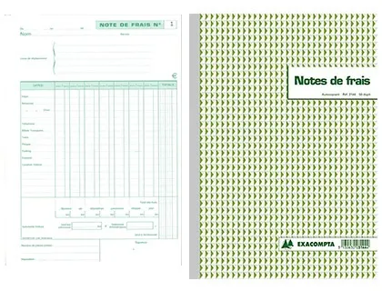 EXACOMPTA Manifold "Notes de Frais", 297 x 210 mm vertical — Registres & manifolds