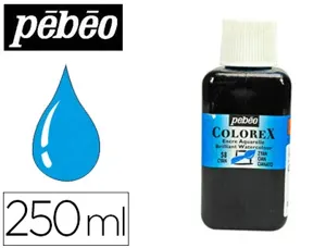 Encre pébéo colorex forte concentration vivacité couleur cyan flacon 250ml — Non classé