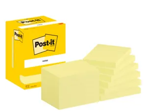 Bloc-notes post-it 657 102x76mm repositionnables coloris jaune  7100290168 — Non classé