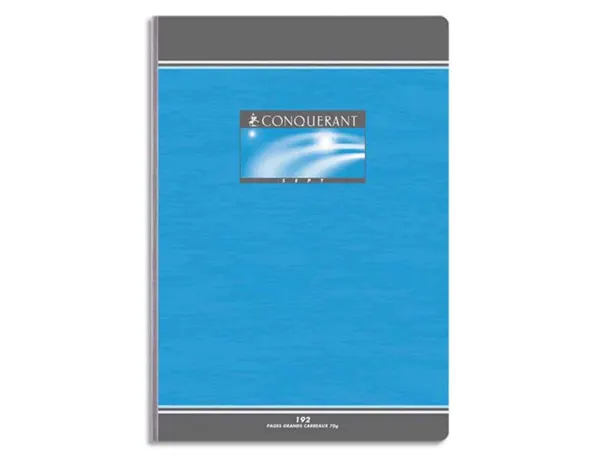 Cahier broché conquérant sept couverture offset a5+ 17x22cm 192 pages 70g séyès — Non classé