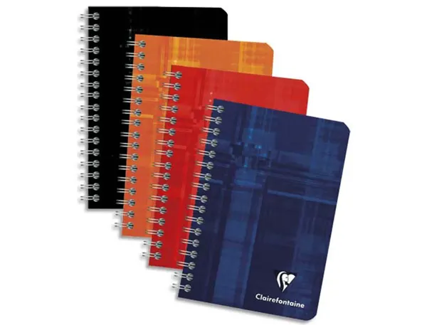 Carnet clairefontaine reliure intégrale papier vélin velouté couverture pelliculée lavable 9x14cm 100 pages 90g 5x5mm — Non…
