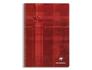 Cahier clairefontaine papier vélin velouté couverture pelliculée reliure intégrale a4 21x29,7cm 180 pages 90g séyès — Non…