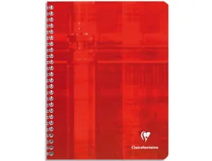 Cahier clairefontaine papier vélin velouté couverture pelliculée reliure intégrale a4+ 24x32cm 100 pages 90g 5x5mm — Non…