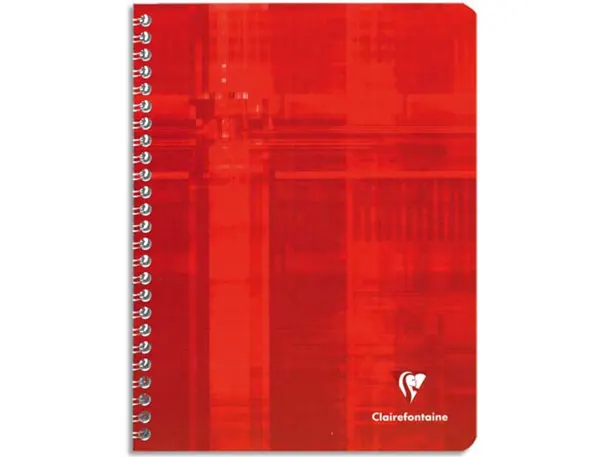 Cahier clairefontaine papier vélin velouté couverture pelliculée reliure intégrale a4+ 24x32cm 100 pages 90g 5x5mm — Non…