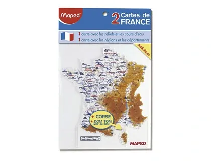 Maped Gabarit carte de France, contenu: 2 pièces — Activités artistiques