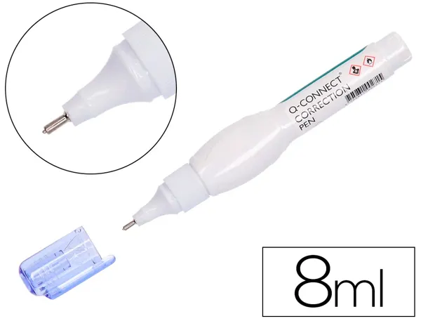 Stylo correcteur q-connect largeur bille 0.5mm séchage rapide 8ml — Non classé