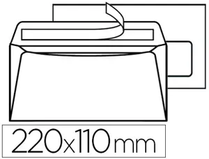 Enveloppe gpv green dl 110x220mm 75g adhésive fenêtre 35x100mm coloris blanc boîte 500 unités — Non classé