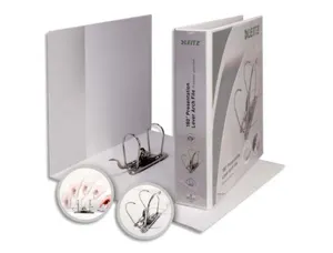 Classeur levier esselte a4+ polypropylène personnalisable dos 75mm maxi ouverture 2 poches personnalisation extérieure —…