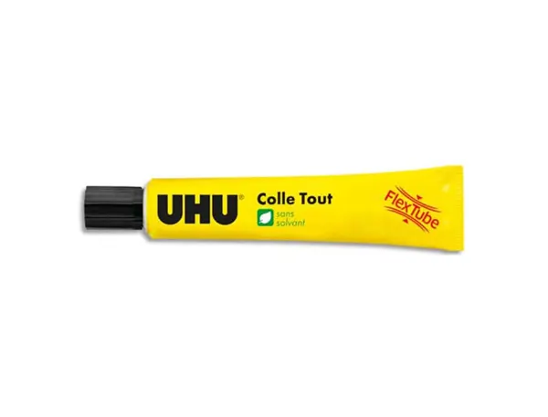Colle transparente uhu flex&clean forte transparente travaux manuels sans solvant tube plastique anti-goutte 20g — Non classé
