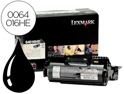 Toner laser original lexmark 64016he 21000 p noir — Non classé