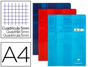Répertoire clairefontaine piqûre papier vélin velouté couverture pelliculée lavable a4 210x297mm 96 pages 90g 5x5mm — Non…