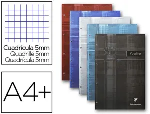 Bloc-notes pupitre clairefontaine couverture pelliculée agrafé en tête a4 90g 280 pages détachables 5x5mm — Non classé
