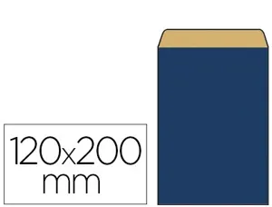 Pochette kraft vergé 60g 120x45x200mm coloris bleu — Non classé