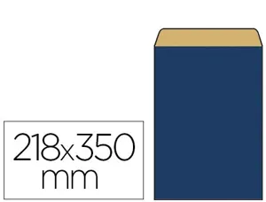 Pochette kraft vergé 60g 180x60x350mm coloris bleu — Non classé
