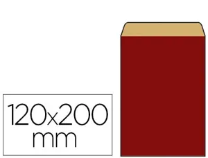 Pochette kraft vergé 60g 120x45x200mm coloris rouge — Non classé