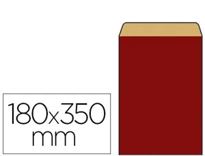 Pochette kraft vergé 60g 180x60x350mm coloris rouge — Non classé