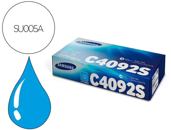 Toner laser original samsung clt-c4092s 1000 p cyan — Non classé