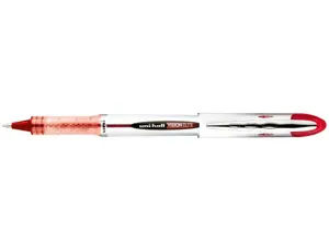 Roller uniball ub-200 vision élite écriture moyenne 0.5mm corps luxe gris encre liquide visible rechargeable rouge — Non…