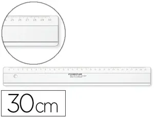 Règle plate staedler mars plexiglas 30cm bords anti-tâches 1 biseau gravé ineffaçable — Non classé