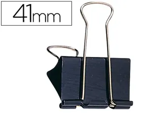 Pince q-connect double clip largeur 42mm coloris noir     boite carton 10 unites — Non classé