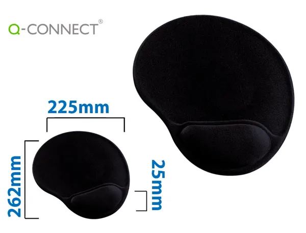 Tapis souris q-connect repose-poignet augmente confort facilement nettoyable — Non classé