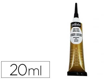 Cerne relief pébéo peinture vitrail coloris or tube 20ml — Non classé