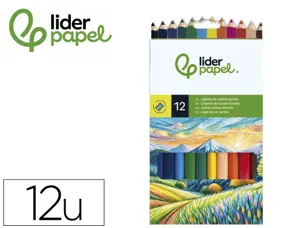 Crayon couleur liderpapel triangulaire jumbo mine extra-résistante 174.5mm taille-crayon offert étui carton 12 unités — Non…