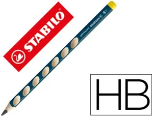 Crayon graphite stabilo easygraph ergonomique triangulaire diamètre 10mm longueur 175mm mine hb 3.15mm gaucher — Non classé