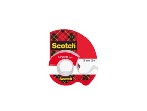 Ruban adhésif scotch crystal transparent dévidoir carte 19mmx7.5m — Non classé