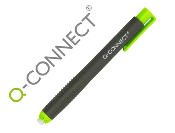 Crayon-gomme q-connect gom pen préhension soft section triangulaire curseur autobloquant — Non classé