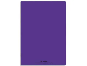 Cahier piqué conquérant classique couverture polypropylène rigide transparente a4 21x29,7cm 96 pages 90g séyès violet — Non…