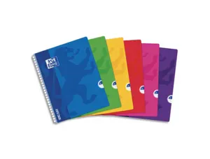 Cahier oxford openflex reliure intégrale couverture polypropylène transparent a4+ 24x32cm 180 pages séyès page de garde —…