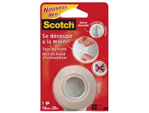 Ruban adhésif scotch micro-dentelé transparent longue durée 19mmx25m — Non classé
