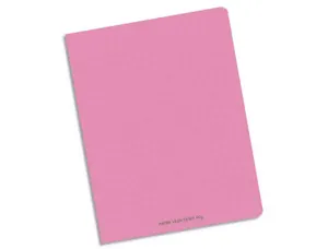 Cahier piqué conquérant classique couverture polypropylène rigide transparente 17x22cm 96 pages 90g séyès coloris rose —…