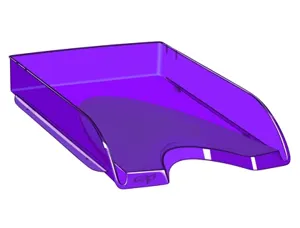 Corbeille à courrier cep happy polystyrène antichoc a4 superposable verticale/escalier 348x257x66mm coloris ultra violet —…