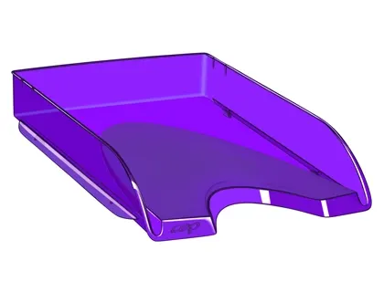Corbeille à courrier cep happy polystyrène antichoc a4 superposable verticale/escalier 348x257x66mm coloris ultra violet —…