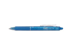Roller pilot frixion clicker écriture moyenne 0.35mm encre effaçable gomme sertie grip prehension rechargeable turquoise —…