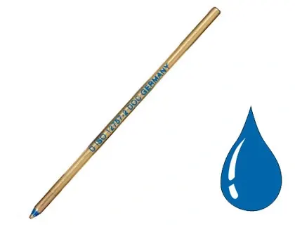 Recharge universelle stylo-bille courte laiton largeur moyenne coloris bleu — Non classé