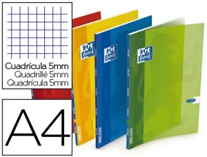Cahier piqué oxford openflex couverture polypropylène transparente rainurée a4 21x29,7cm 96 pages 5x5mm page de garde — Non…