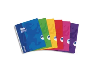 Cahier oxford openflex reliure intégrale couverture polypropylène transparent a5+ 17x22cm 100 pages séyès page de garde —…