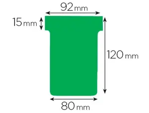 Fiche planning nobo indice 3 15x92x120x80mm coloris vert étui 100 unités — Non classé