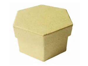 Boîte en carton à décorer forme hexagonale 7.8x5cm — Non classé