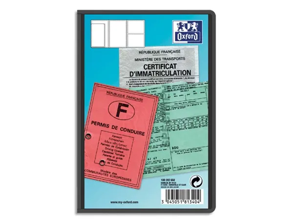 Étui protection elba pvc 20/100e 95x145mm spécifique multi-papiers voiture — Non classé