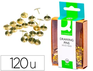 Punaise q-connect laiton diamètre 10mm boîte plastique 120 unités — Non classé