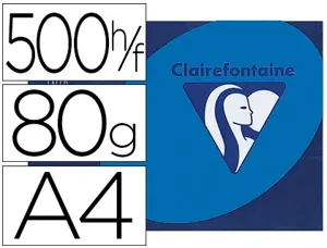Papier couleur clairefontaine trophée multifonction a4 80g/m2 couleurs intenses bleu turquoise paquet 500 feuilles — Non…
