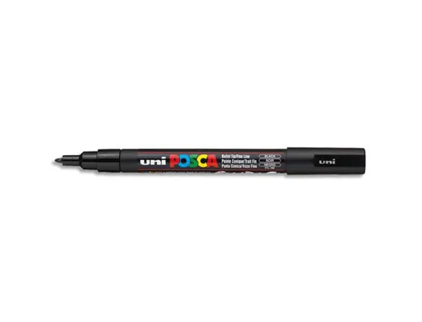 POSCA Marqueur à pigment PC-3M, noir — Fournitures