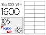 agipa Etiquette universelle, 105 x 35 mm, coins droits — Fournitures — vue 2