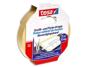 Adhésif de masquage tesa ruban krepp bureau d'études studios graphiques supporte hautes températures 19mmx25m — Non classé